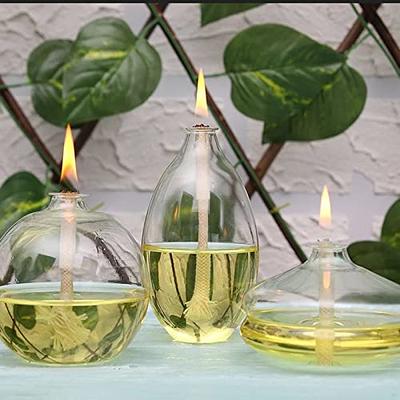 1/4 Round Oil-Lamp Wicks Replacement - for Tiki Torches,Alcohol Candle  Burner ,Lampberger Kerosene Lamp,Dietz Oil Lantern 