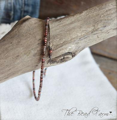 Adjustable String Bracelet, Seed Bead Bracelet, Tiny Beaded