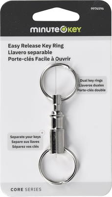 Wholesale Split Key Ring Keychains in Gold Silver Steel Bronze