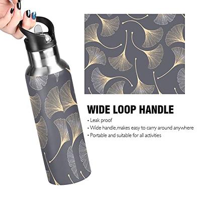 Ginkgo Leaves Leak Free Insulated Bottles with Handle 32 oz Vaccuum Bottle  with Straw Lid Thermal Bottle for Hot & Cold Drinks BAP-Free - Yahoo  Shopping