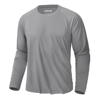 KEFITEVD SPF Shirts for Men Long Sleeve UV Protection Shirts Men Swim Pool  Quick Dry Shirts Summer Workout Running T-Shirt Grey - Yahoo Shopping