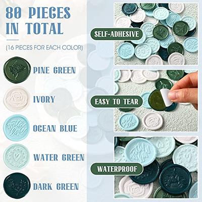 80 Pieces Wax Seal Stickers Envelope Seal Stickers Wedding Invitation  Envelope Seals Self Adhesive Stickers for Christmas Birthday Bridal Shower  Party Presents Supplies (Green Series) - Yahoo Shopping