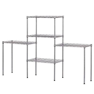 Yamazaki Home 3-Tiered Storage Rack - Kitchen Shelf Organizer, Short,  Steel, Short