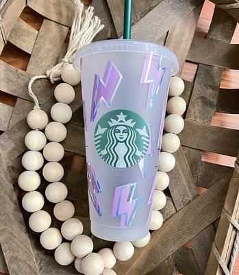 Reusable Plastic Cups With Lids 24oz Venti Size Craft Clear Cup 4