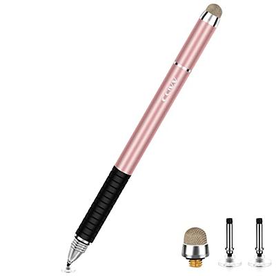 ChaoQ Touch Stylus Pen Hybrid Mesh Fiber Tips Stylus 6 Pcs Black White Pink Gre