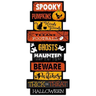 Houston Texans 24'' Halloween Celebration Stack Sign - Yahoo Shopping