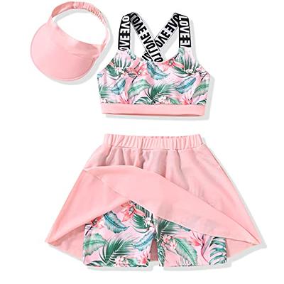  Tankini Two Piece Swimsuit for Little Girls Size Cute Hawaiian  Palm Tree Surfing Bathing Suit with Boyshort Summer Tropical Beach  Swimwear, 6-7 Years : Clothing, Shoes & Jewelry