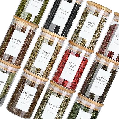 VITEVER 12 Pack, 8 OZ Thick Glass Jars with Bamboo Lids, Bulk Clear Round  for Making Candles, Empty Food Storage Containers for Spice, Powder, Liquid  - Yahoo Shopping