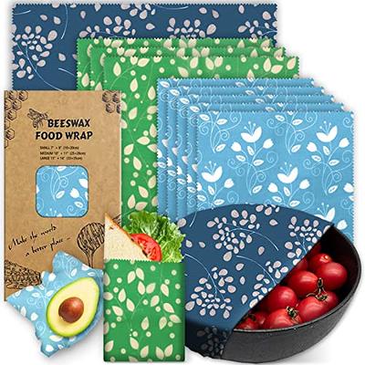 PICcircuit Beeswax Wrap 9 Pack, Beeswax Wraps For Food Storage