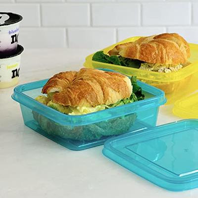 Youngever 3 Pack 20 Ounce Sandwich Containers for Lunch Box