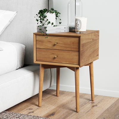 Nash Industrial Modern Wood Tray Top Side Table - Nathan James : Target