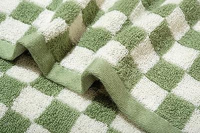 Madi-Cadi Luxurious Checkered Cotton Hand Towels Set of 5 - Soft,  Absorbent, and Decorative Checkered Design for Bathroom, Kitchen, Gym, and  Spa - 13