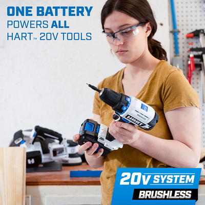 HART 20-Volt Cordless 6-Tool Combo Kit (1) 4.0Ah (1) 1.5Ah Lithium-Ion  Batteries 