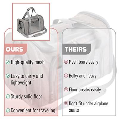 Pet Carrier with Wheels, LOOBANI Expandable Pet Carrier Airline