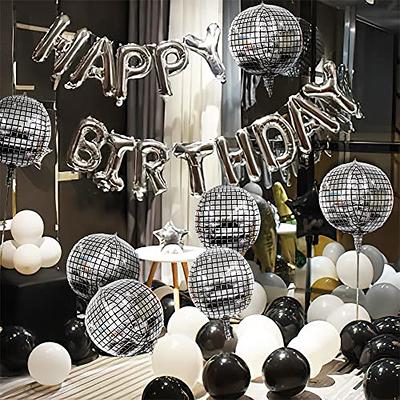 Disco Ball Balloons, 6 Pcs, Disco Party Decorations, Disco