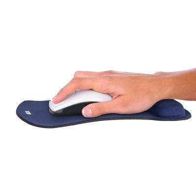 Onn. Mouse Pad with Memory Foam Wrist Rest, Black