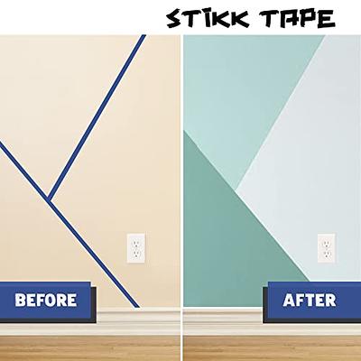 STIKK 3 Pack 1/4 inch x 60yd Blue Painters Tape 14 Day Easy Removal Trim  Edge Thin Narrow Finishing Masking Tape (.25 in 6MM) - Yahoo Shopping