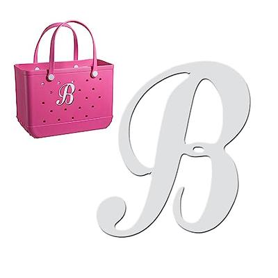 TEYOUYI Decorative Alphabet Lettering Accessories Compatible with Bogg Bags,Charm Inserts for Bogg Bag,Personalize Your Tote Bag with Alphabet