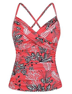 Mycoco Underwire Tankini Bathing Suits for Women Top Only Tummy