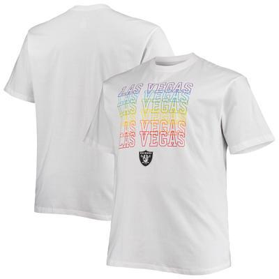 Men's Fanatics Branded White Las Vegas Raiders Big & Tall Hometown Collection Hot Shot T-Shirt