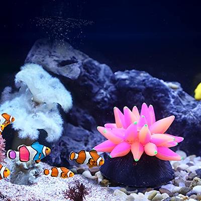 aoozleny Fish Tank Rocks Glow Multi-Colored Glow in The Dark