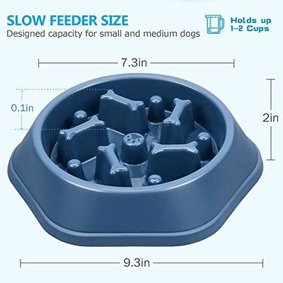 UPSKY Slow Feeder Dog Bowls Anti-Chocking Slower Feeding Dog Puzzle Bowl Puppy  Slow Eating Dog Bowl, Interactive Bloat Stop Dog Food Bowl Dishes Non-Slide  Lick Treat Bowl for Small Medium Breed Dogs