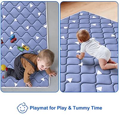 UANLAUO Foldable Baby Play Mat, Extra Large Waterproof Activity Playmats  for Babies,Toddlers, Infants, Play & Tummy Time, Foam Baby Mat for Floor  with