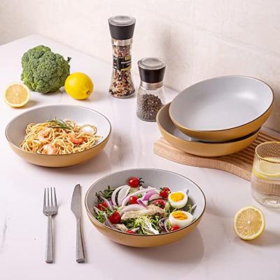 Mora Ceramic Flat Plates Set of 6-8 in - The Dessert, Salad