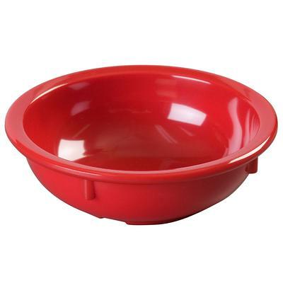 Choice Thermal Plastic 56 oz. Red Molcajete Bowl