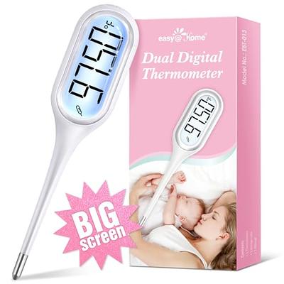 Easy@Home Smart Basal Thermometer, Large Screen and Backlit