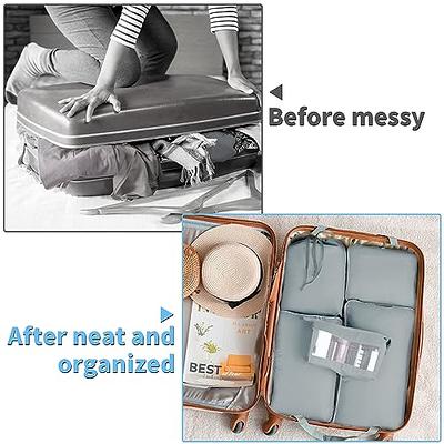 BAGSMART 6 Set Compression Packing Cubes for Travel, Lightweight Vacation  Travel Essentials, Travel Accessories for Suitcase Organizer Bags Set,  Durable Luggage Organizer Travel Bags - Yahoo Shopping