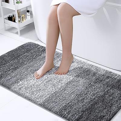 Bosap,Bath Mat,Ultra Thin Bath Rugs,Rubber Bath Mats for Bathroom Quick  Dry,Washable,Fit Under Door,Super Absorbent Bathroom Rugs for Bathroom