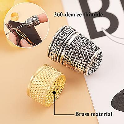 Sewing Thimble Finger Protector Embroidery Needlework Metal Brass Sewing  Thimble sewing Tools Accessories 