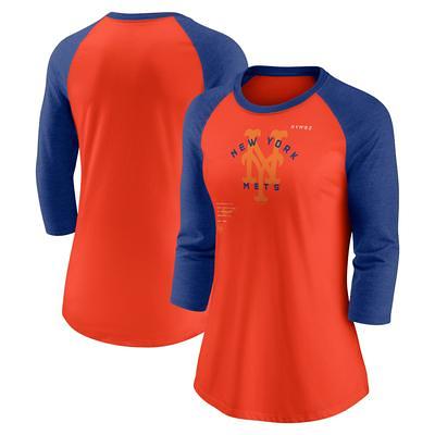 New York Mets Refried Apparel Women's Cropped T-Shirt - Royal