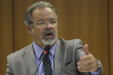 O ministro da Segurança Pública, Raul Jungmann, concede entrevista coletiva para detalhar os desdobramentos da Operação Escuridão, da Polícia Federal, que investiga o desvio de mais de R$ 70 milhões do sistema penitenciário de Roraima.