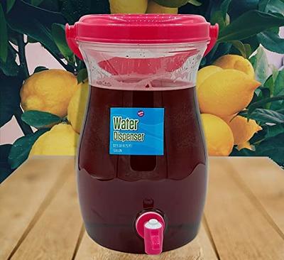 Champs 5 Gallon Jug - Aguas Frescas Vitrolero Plastic Water Container - 5 Gallon Drink Dispenser - Large Beverage Dispenser Ideal for Agua Fresca