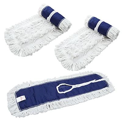 Alpine Industries 48 Cotton Dust Mop Set with Telescopic Handle