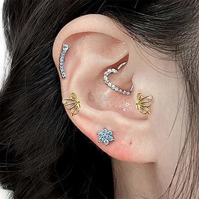 I have an upper ear cartilage piercing. What type of earrings are best for  that type of piercing? - Quora