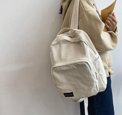 Handmade Vintage Canvas Backpack Large Capacity Travel Bag 