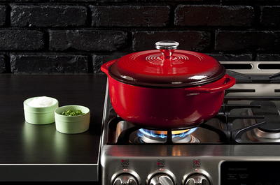  KitchenAid Enameled Cast Iron Dutch Oven/Casserole, 6 Quart,  Pistachio: Home & Kitchen