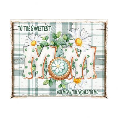 Mom Mother's Day Spring Sign - Mother For Wreaths Decor Wreath Supplies  Tray - Yahoo Shopping
