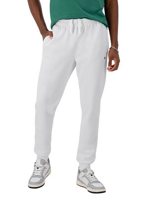 Men's Champion Powerblend Joggers, C Logo, 31 White L - Yahoo