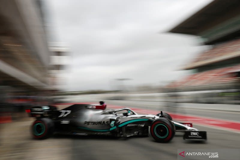 mobil tercepat di dunia maret 2020 Bottas bawa Mercedes tercepat di sepanjang tes pramusim di 