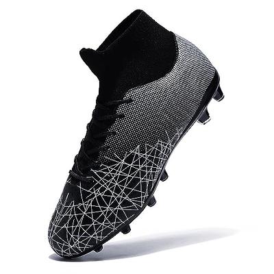 Men's Soccer Cleats Professional High-Top Football Shoes Outdoor Spikes  Soccer Shoes 