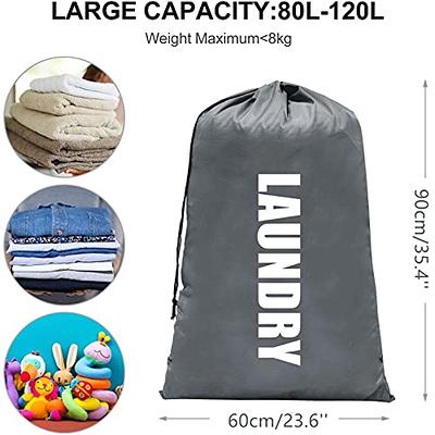 Otraki 28 X 36 Inch Large Backpack Laundry Bag, Heavy Duty Travel Laundry  Bag wi