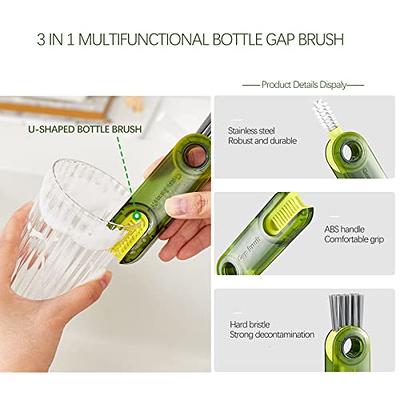  3 in 1 Cup Lid Gap Cleaning Brush Set, Multifunctional