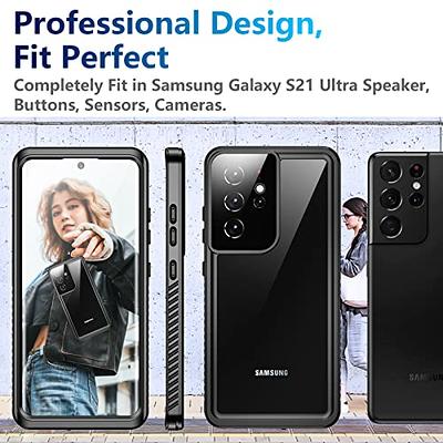Oterkin Samsung Galaxy S21 Waterproof Case - Built-in Screen Protector,  Dustproof, Shockproof, 360 Full Body Protection, 6.2 5G (2021) - Blue