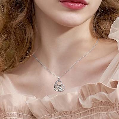 LOUISA SECRET Birthstone Heart Necklaces for Women, 18k Gold Plated and 925  Sterling Silver Infinity Forever Love Pendant Necklaces, Birthday  Anniversary Jewelry Gift for Her Mama Wife Mom - Yahoo Shopping