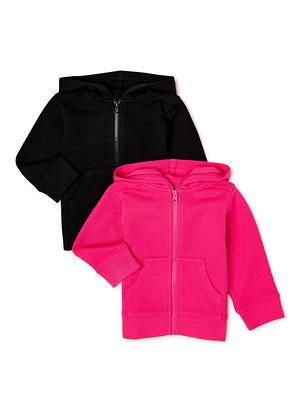 Garanimals Baby Girls' Fleece Jogger Pants, 3-Pack, Sizes 6M-24M 