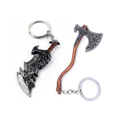 Warmtree 4 Pcs Japanese Sword Keychains Japanese Knife Sword